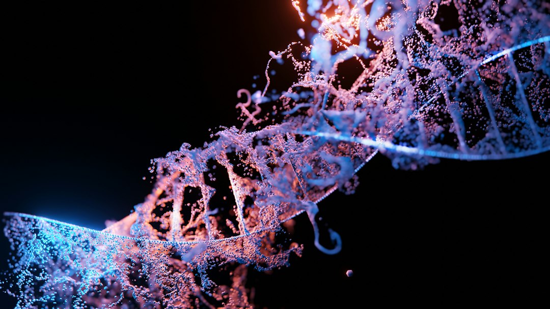 Conceptual image of personalized gene therapy for rare genetic diseases